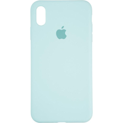 Чехол-силикон оригинал Full Cover Soft Matte iPhone XS Max Ice Sea Blue