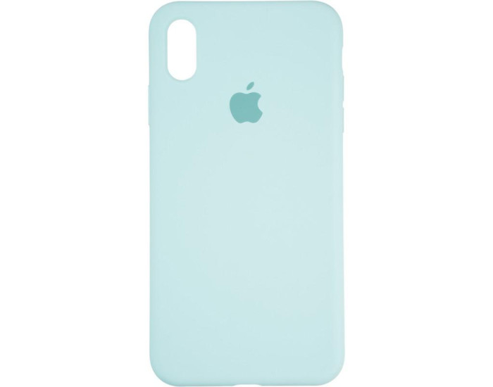 Чехол-силикон оригинал Full Cover Soft Matte iPhone XS Max, Ice sea blue