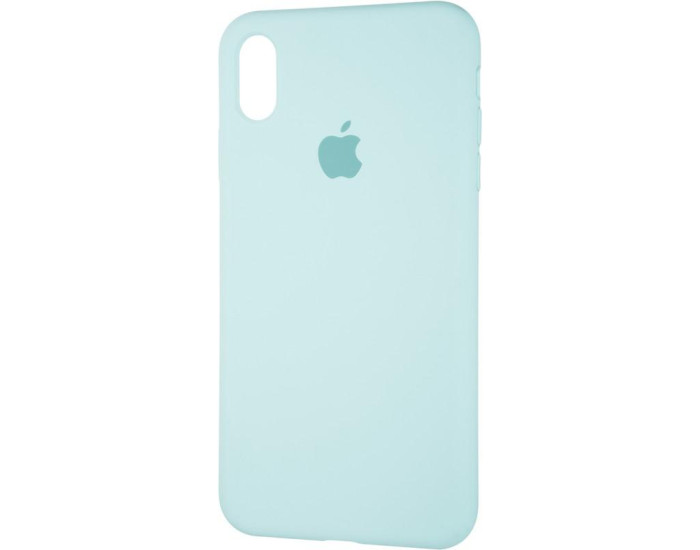 Чехол-силикон оригинал Full Cover Soft Matte iPhone XS Max, Ice sea blue