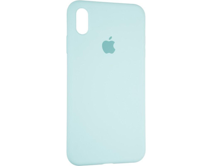Чехол-силикон оригинал Full Cover Soft Matte iPhone XS Max, Ice sea blue