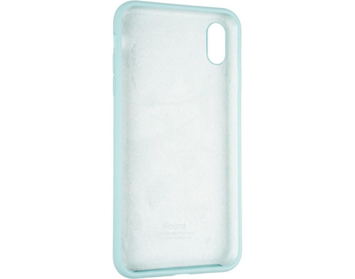 Чехол-силикон оригинал Full Cover Soft Matte iPhone XS Max, Ice sea blue