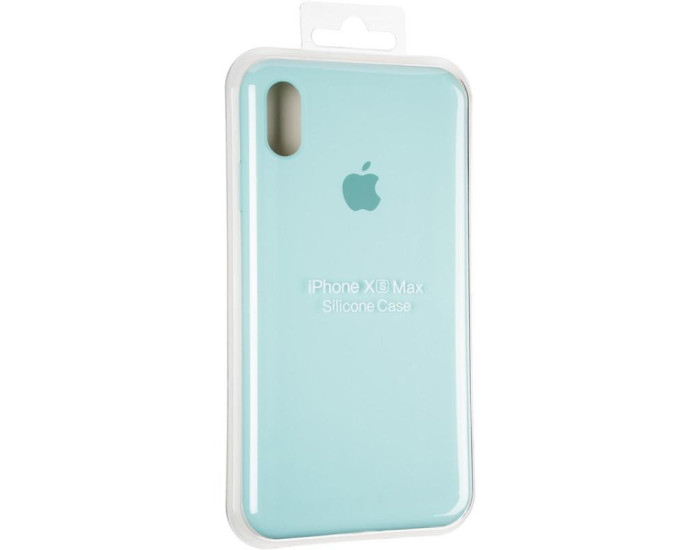 Чехол-силикон оригинал Full Cover Soft Matte iPhone XS Max, Ice sea blue