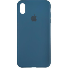 Чехол-силикон оригинал Full Cover Soft Matte iPhone XS Max Space Blue