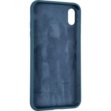 Чехол-силикон оригинал Full Cover Soft Matte iPhone XS Max Space Blue