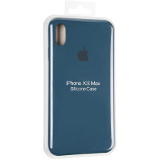 Чехол-силикон оригинал Full Cover Soft Matte iPhone XS Max, Space blue