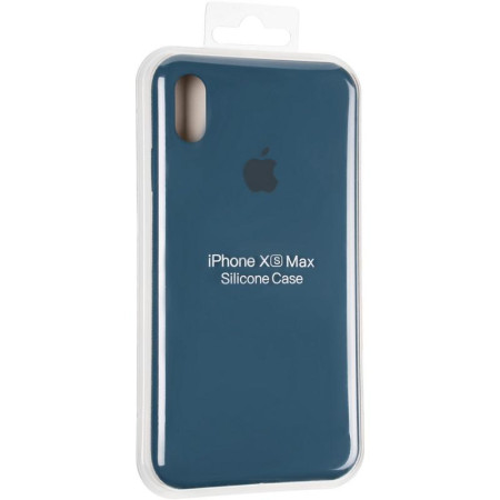 Чехол-силикон оригинал Full Cover Soft Matte iPhone XS Max Space Blue