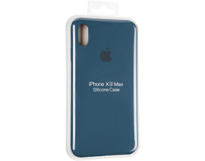 Чехол-силикон оригинал Full Cover Soft Matte iPhone XS Max, Space blue