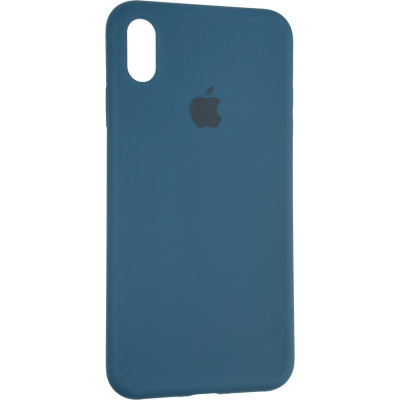 Чехол-силикон оригинал Full Cover Soft Matte iPhone XS Max Space Blue