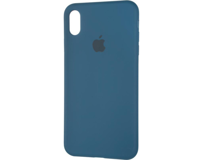 Чехол-силикон оригинал Full Cover Soft Matte iPhone XS Max, Space blue