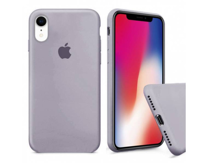 Чехол-силикон оригинал Full Cover Soft Matte iPhone XR Pebble