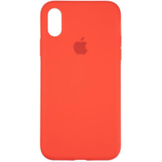 Чехол-силикон оригинал Full Soft Matte iPhone X / XS Red (Класс B)