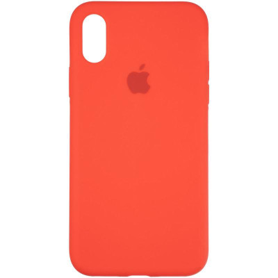 Чехол-силикон оригинал Full Soft Matte iPhone X / XS Red (Класс А)