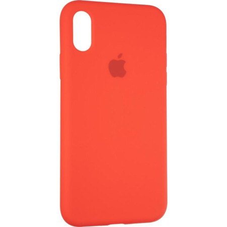 Чехол-силикон оригинал Full Soft Matte iPhone X / XS Red (Класс B)