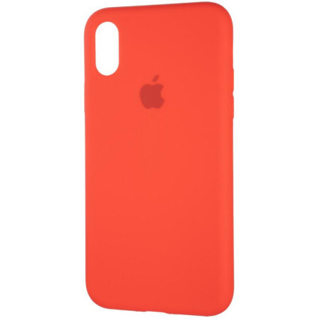 Чехол-силикон оригинал Full Soft Matte iPhone X / XS Red (Класс B)
