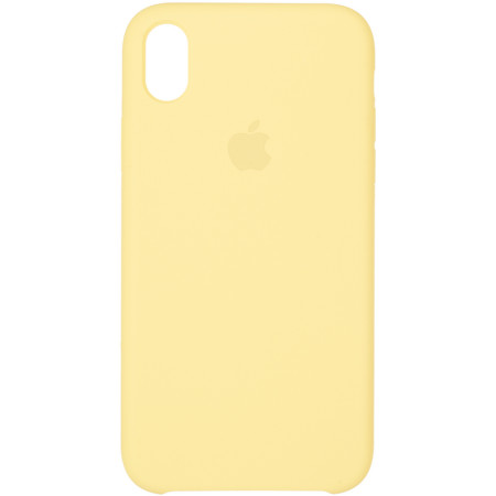 Чехол-силикон оригинал Soft Matte iPhone X / XS Canary Yellow (Класс B)