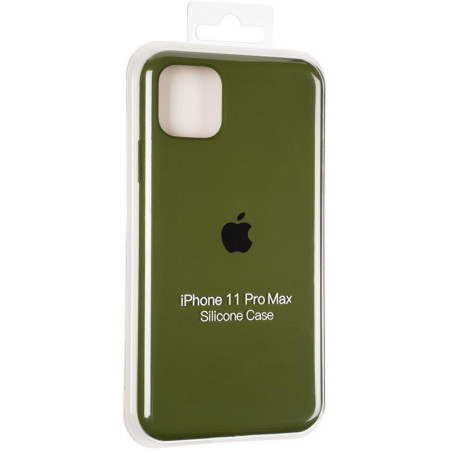 Чехол-силикон оригинал Full Cover Soft Matte iPhone 11 Pro Max Pinery Green (Класс B)