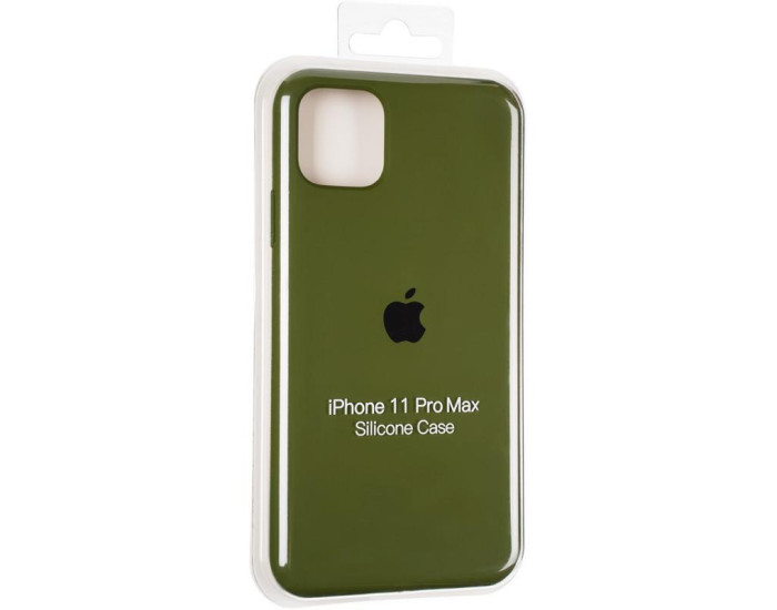Чехол-силикон оригинал Full Cover Soft Matte iPhone 11 Pro Max, Pinery green