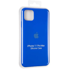 Чехол-силикон оригинал Full Cover Soft Matte iPhone 11 Pro Max, Sapphire blue