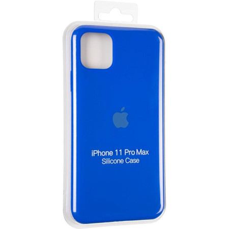 Чехол-силикон оригинал Full Cover Soft Matte iPhone 11 Pro Max Sapphire Blue