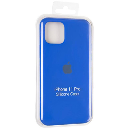 Чехол-силикон оригинал Full Soft Matte iPhone 11 Pro Sapphire Blue