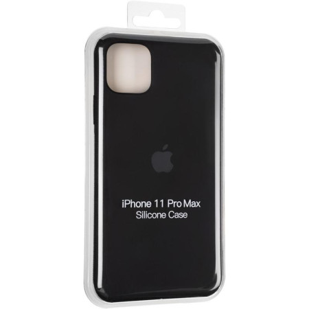 Чехол-силикон оригинал Full Cover Soft Matte iPhone 11 Pro Max Black (Класс А)