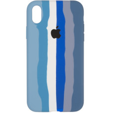 Чехол-силикон оригинал Colorfull Full Cover Soft Matte iPhone XR Blue (1)