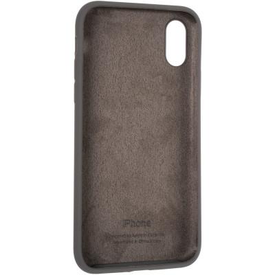 Чохол-силікон оригінал Full Soft Matte iPhone X / XS Cocoa