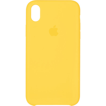 Чехол-силикон оригинал Soft Matte iPhone XR Yellow (Класс А)