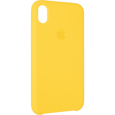 Чехол-силикон оригинал Soft Matte iPhone XR Yellow (Класс А)
