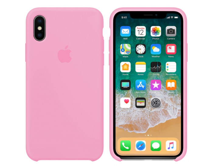 Чехол-силикон оригинал Soft Matte iPhone XR, Light pink