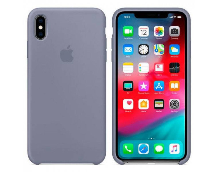 Чехол-силикон оригинал Soft Matte iPhone XR, Lavander grey