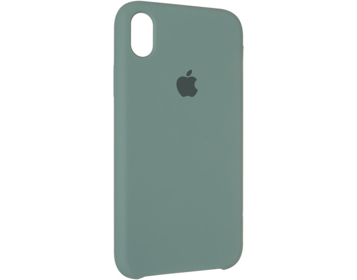 Чехол-силикон оригинал Soft Matte iPhone XR, Forest green