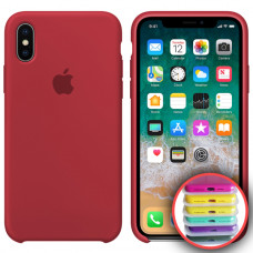 Чехол-силикон оригинал Full Cover Soft Matte iPhone XR Rose Red