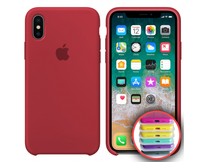 Чехол-силикон оригинал Full Cover Soft Matte iPhone XR, Rose red