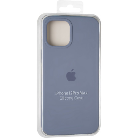 Чехол-силикон оригинал Full Soft Matte iPhone 12 Pro Max Lavander Gray (Класс А)
