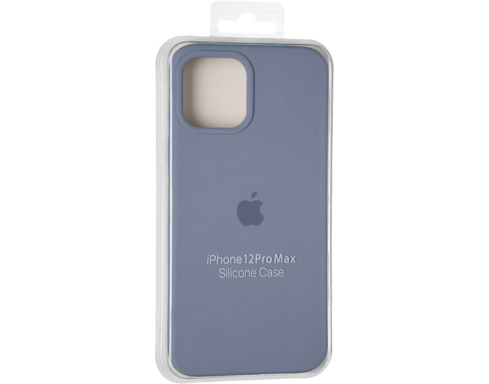 Чехол-силикон оригинал Full Soft Matte iPhone 12 Pro Max, Lavander gray