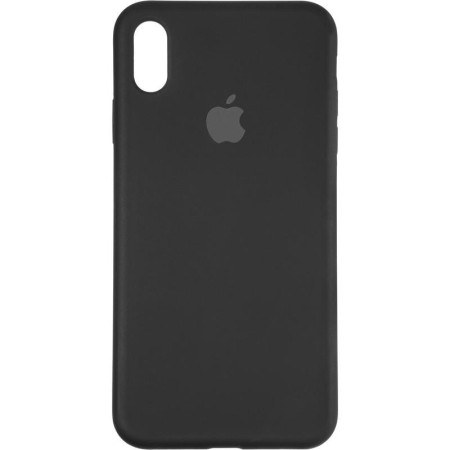 Чехол-силикон оригинал Full Cover Soft Matte iPhone XS Max Black (Класс А)