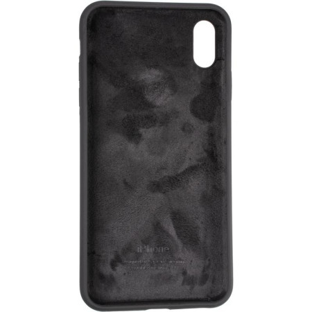Чехол-силикон оригинал Full Cover Soft Matte iPhone XS Max Black (Класс А)