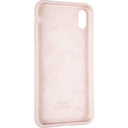 Чехол-силикон оригинал Full Cover Soft Matte iPhone XS Max Pink Sand