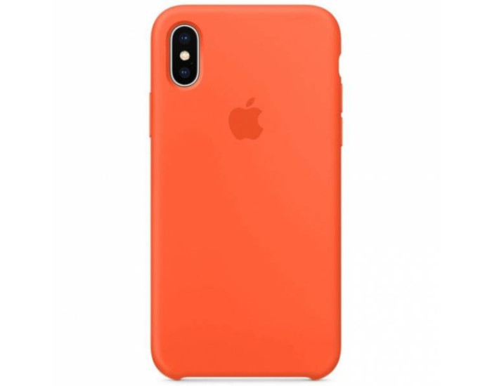 Чехол-силикон оригинал Soft Matte iPhone X/ XS, Apricot