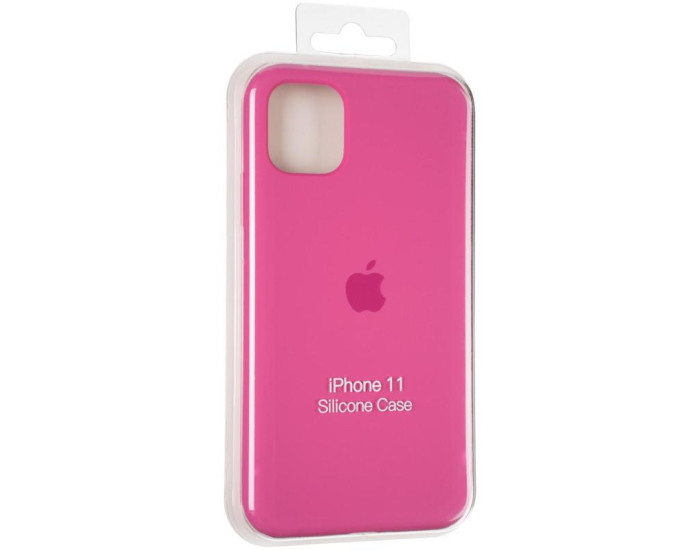 Чехол-силикон оригинал Full Cover Soft Matte iPhone 11 (Малиновый / Dragon fruit)