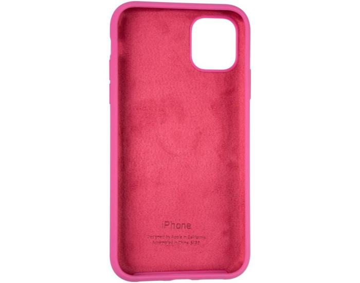 Чехол-силикон оригинал Full Cover Soft Matte iPhone 11 (Малиновый / Dragon fruit)