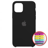 Чехол-силикон оригинал Full Cover Soft Matte iPhone 11 ( Черный / Black )