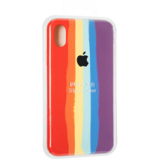Чехол-силикон оригинал Colorfull Full Cover Soft Matte iPhone XR Red/Violet (2)