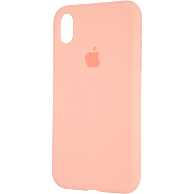 Чохол-силікон оригінал Full Cover Soft Matte iPhone XR ( Помаранчевий / Begonia )