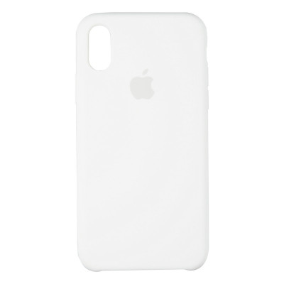 Чехол-силикон оригинал Soft Matte iPhone XS Max White (Класс А)