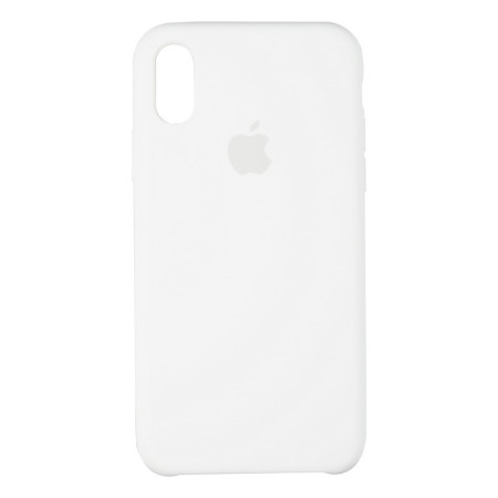 Чехол-силикон оригинал Soft Matte iPhone XS Max White (Класс А)