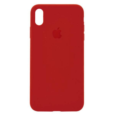 Чехол-силикон оригинал Soft Matte iPhone XS Max Ultra Crimson