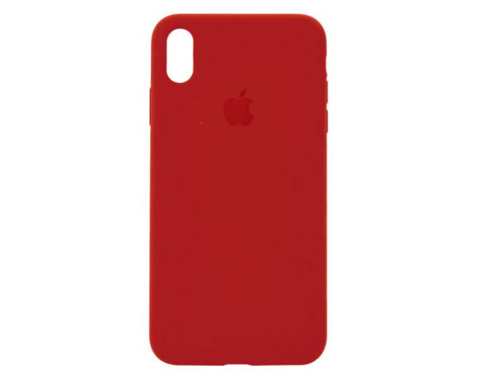 Чехол-силикон оригинал Soft Matte iPhone XS Max, Ultra crimson