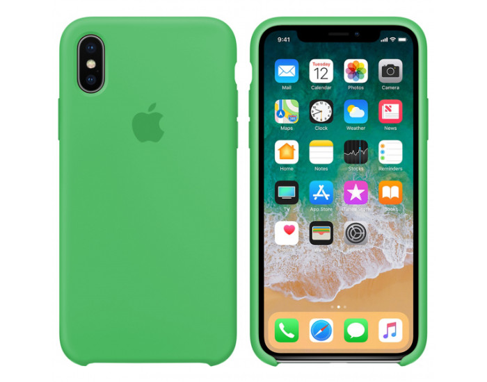 Чехол-силикон оригинал Soft Matte iPhone XS Max, Spearmint